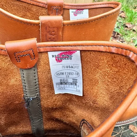 Red Wing Shoes Pecos Tan Leather Men's Boots - Picture 3 of 7